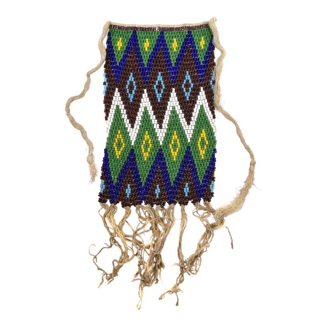 Late 20th Century African Beaded Tapestry For Sale