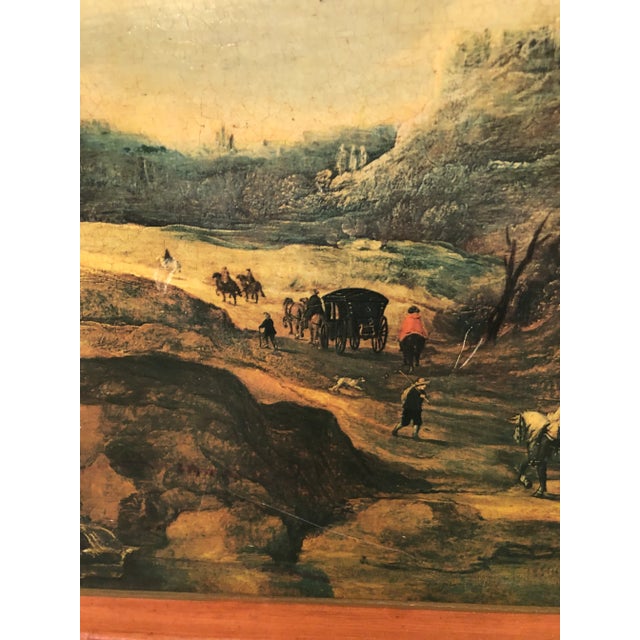 Venetian Decoupaged Landscape Prints on Board -A Pair For Sale - Image 9 of 11