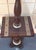 Mid-Century Modern Mid Century Antiqued Pine Floor Lamp With Brass Accents For Sale - Image 3 of 11