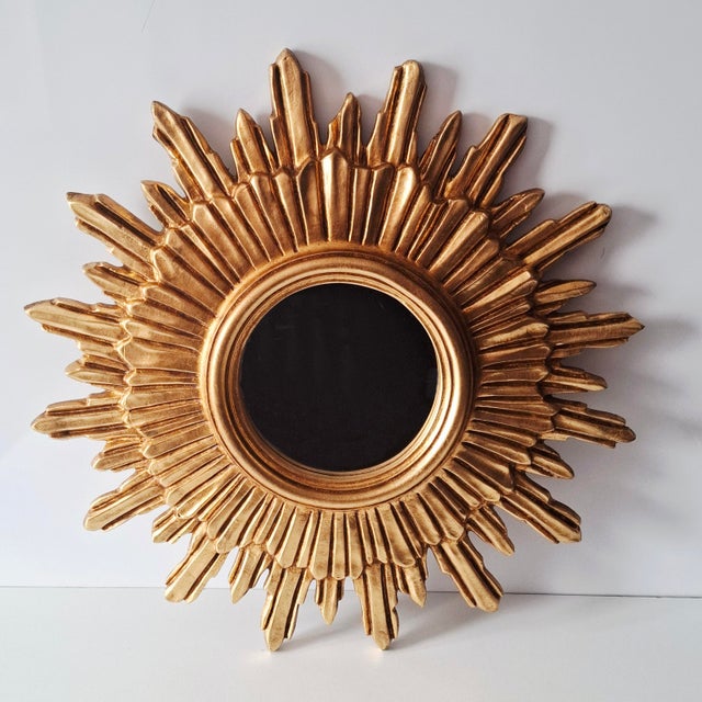 Large Sunburst Wall Mirror, Italy, 1960s For Sale - Image 12 of 15