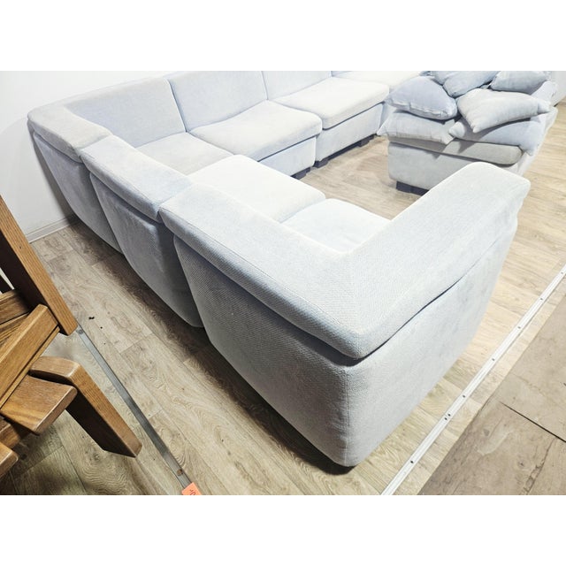 1970s Modular Corner Sofa from Rolf Benz, 1970s, Set of 9 For Sale - Image 5 of 18