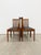 Wood Set of 4 Vintage Mid Century Modern Dining Chairs Attributed to Meredew For Sale - Image 7 of 8