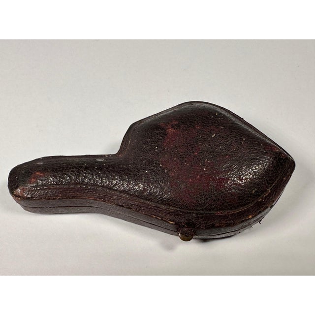 Antique Meerschaum Pipe, Carved Horses, with Original Case For Sale - Image 6 of 8