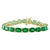 16 Carat Natural Emerald Cocktail Tennis Bracelet 14 Karat Yellow Gold For Sale - Image 15 of 18