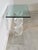 Lucite Helix Console Table With Custom Glass Top, Post Modern 1980s Handmade For Sale - Image 11 of 17