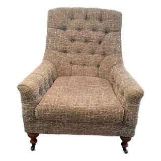 Lee Industries Tufted Armchair For Sale