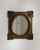Wood 19th Century France Antique Brass Repousse Brass Oval Mirror For Sale - Image 7 of 7