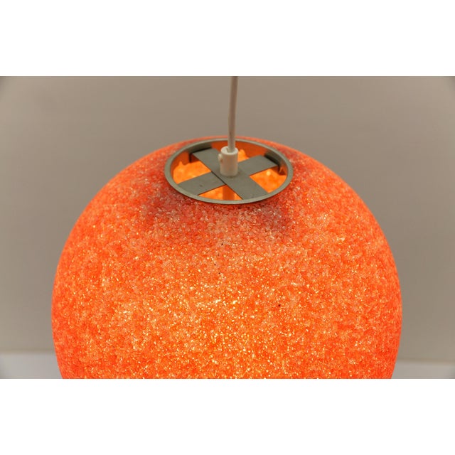 Red Acrylic Granulate Pendant Lamp, 1960s For Sale - Image 11 of 12