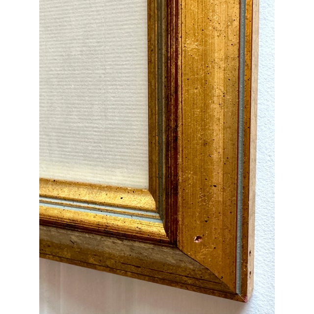 Mid 20th Century Pastel Post-War Impressionist Watercolor by Rodolphe Planquette, Professionally Framed For Sale - Image 5 of 9