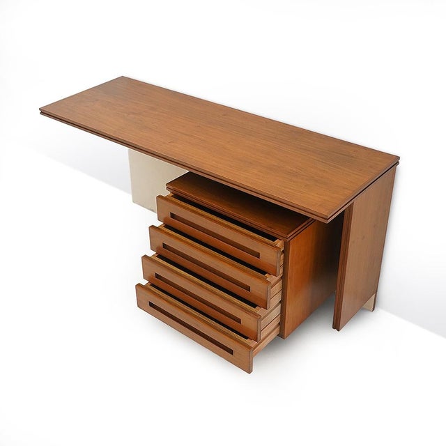 Wall Desk with Drawers, 1960s For Sale - Image 10 of 13