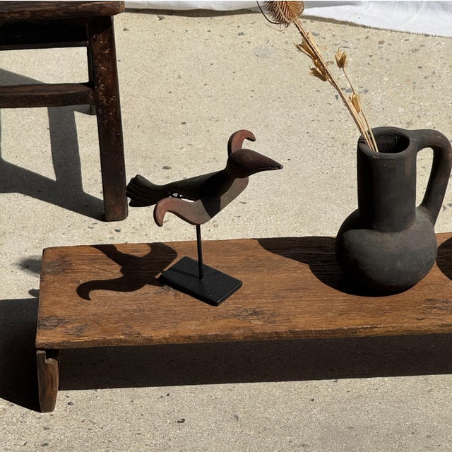 Small Indonesian Teak Bench, 1980s For Sale - Image 9 of 10