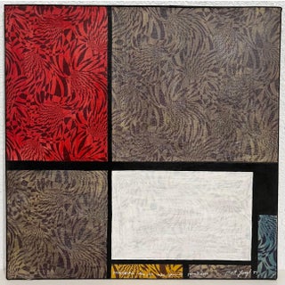 Myriam Bat Yosef, Feminist Surrealist French Abstract Apres Mondrian Oil Painting Myriam Bat Yosef, 1984 For Sale