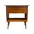 Vintage Mid-Century Modern Italian Style Flip-Top Sewing Table / Nightstand With Brass Finished Capped Legs. For Sale - Image 4 of 12