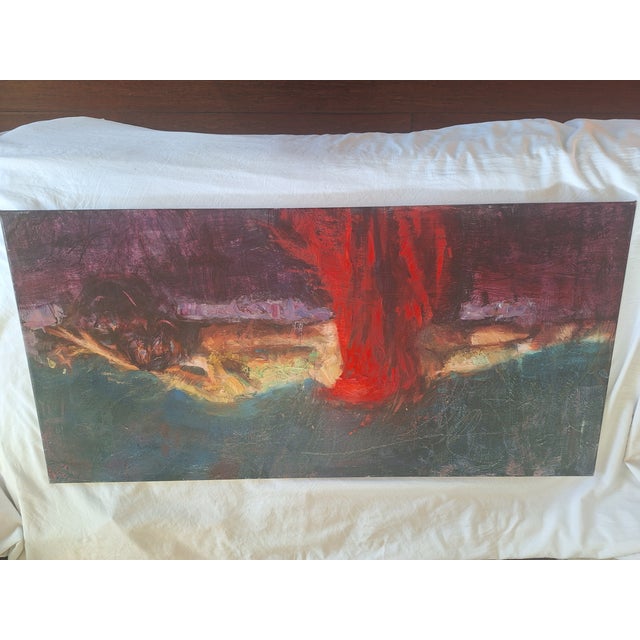 Textile Venus by Henry Ascencio 1996 Limited Edition #49/75 Embellished Giclee on Canvas Contemporary Art Figurative Female Form Nude Abstract Expressionism For Sale - Image 7 of 8