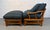 Mid-Century Modern Vintage Bamboo Lounge Chair With Ottoman For Sale - Image 3 of 14