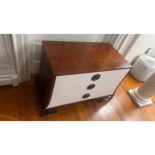 Contemporary Global Views Greek Keys Chest of Drawers For Sale - Image 3 of 12