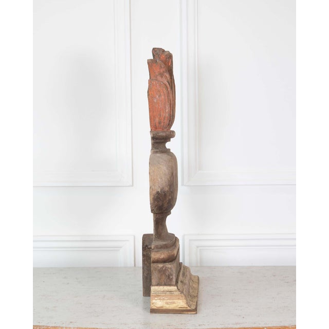 French 18th Century Carved Wood Fire Pot For Sale In Atlanta - Image 6 of 8
