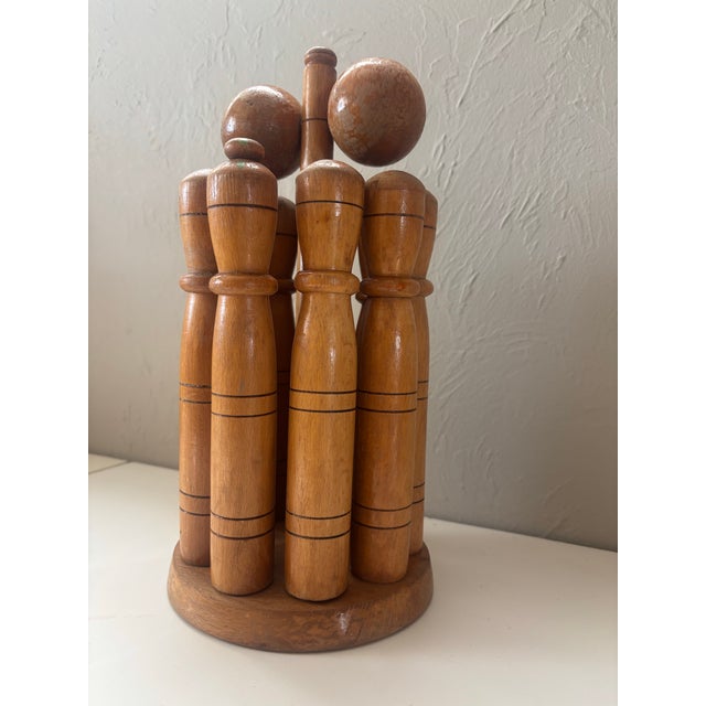 Early 20th Century Vintage English Skittles Set For Sale - Image 5 of 5