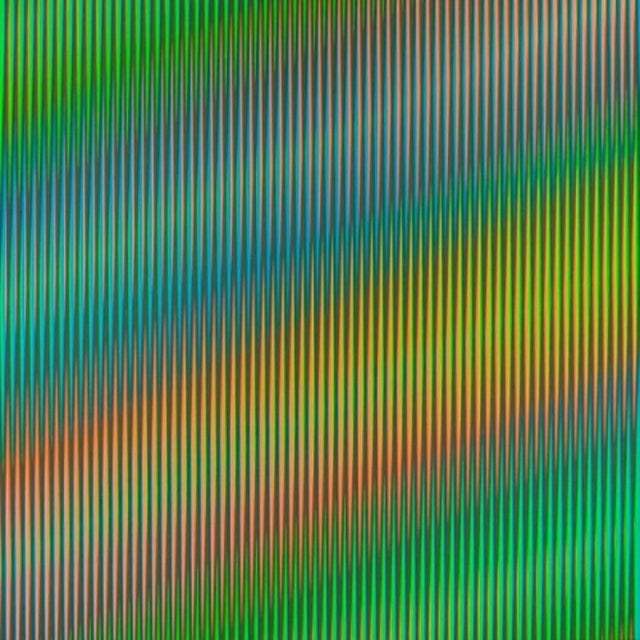 Carlos Cruz-Diez Marties Original lithograph signed numbered in pencil on the back of 75 - SERIE SEMANA - Martes 60 x 60...