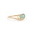 Metal 1.13ct Oval Paraiba Tourmaline Wavy Solitaire Ring in 18k Yellow Gold Size 5.5 For Sale - Image 7 of 18