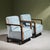 Art Deco Lounge Chairs with Burlwood and Ebonized Frames, Italy, Set of 2 For Sale - Image 3 of 10