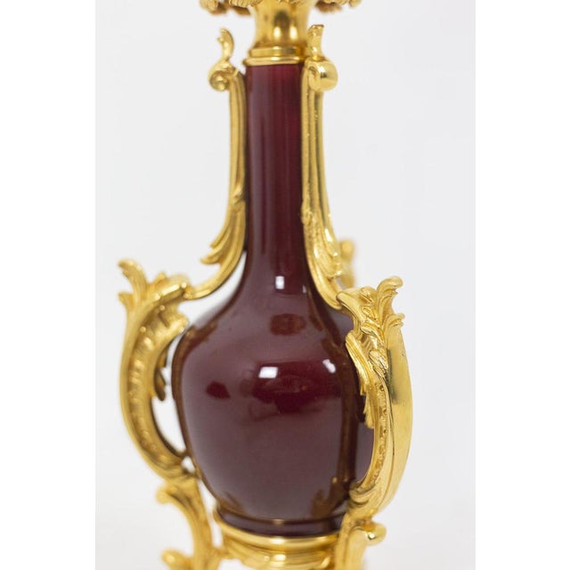 Lamp in Chinese Porcelain and Gilded Bronze, 1880s For Sale - Image 3 of 10