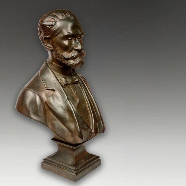 Jean Bulio, French Bust, 19th Century, Bronze For Sale - Image 4 of 10