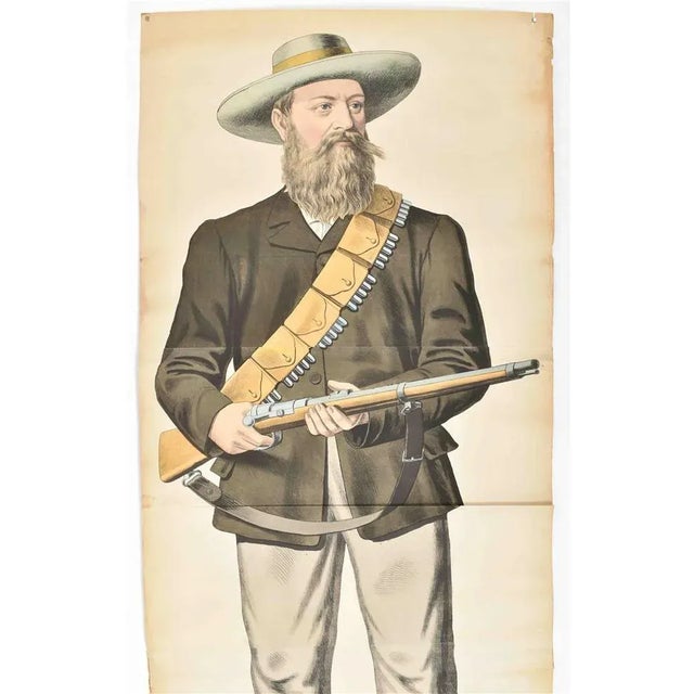 C. Burckhardt, American Soldier in Regalia, 1890s, Paper For Sale - Image 3 of 6