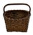 Excellent Small Size Antique New England American Hand Woven Ash Wood Splint Berry Gathering Basket For Sale - Image 16 of 18