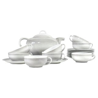 Exposition Tableware Set by C. Tharaud for Limoges, 1937 For Sale