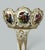 Antique Crystal Glass Bohemian Enamel Pair Overlaid Lusters Candlesticks 19thCt For Sale - Image 9 of 10