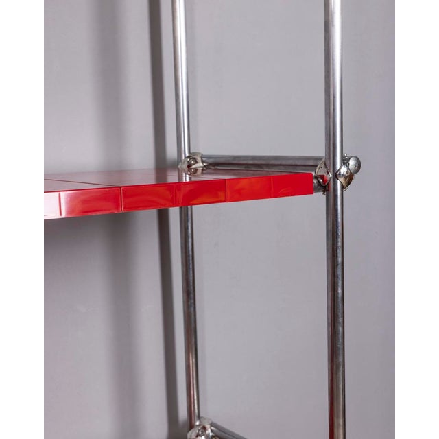 Vintage Industrial Chromed Metal Shelf, 1970s For Sale - Image 10 of 12