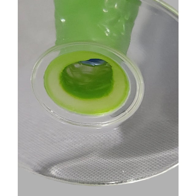 Vintage Richard Jolley Figural Bombay Sapphire Gin Martini Glass For Sale - Image 6 of 6