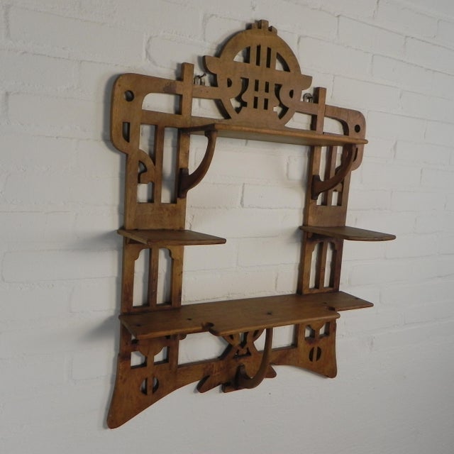 Art Nouveau Wall Rack, 1920s For Sale - Image 15 of 17