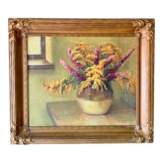 Arva Ford Antique Early American Texas Plein Air Impressionist Oil Painting For Sale