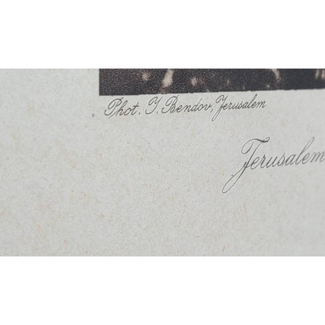 Realism 1920s "Jerusalem, the Old Monuments in the Valley of Jhoshaphath" Photogravure by Yaacov Ben-Dov, Framed For Sale - Image 3 of 12