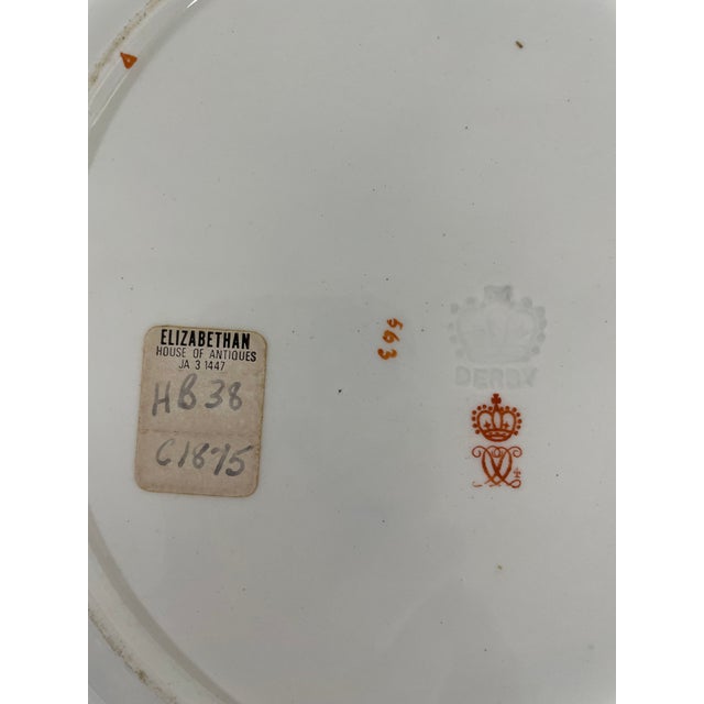 Late 19th Century Antique English "Kings" Pattern Crown Derby Plate For Sale - Image 11 of 15
