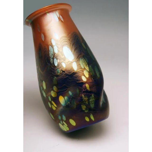 Art Nouveau New Red Cytisus Vase from Loetz, Klostermuehle Bohemia, 1902 For Sale - Image 4 of 6
