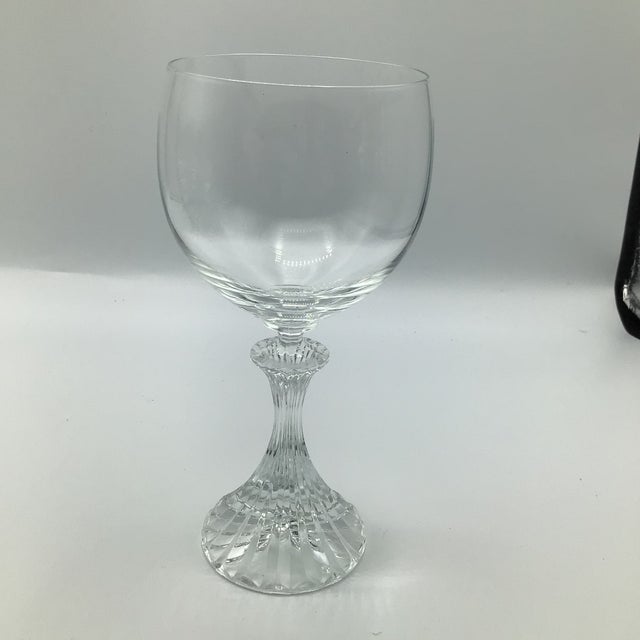 Art Deco Vintage Mikasa Ritz Crystal Water Goblets-Set of 6 For Sale - Image 3 of 12