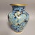 Chinese Chinese Cloisonné Vase With Dragon and Phoenix on Blue Ground, Mid-20th Century For Sale - Image 3 of 13