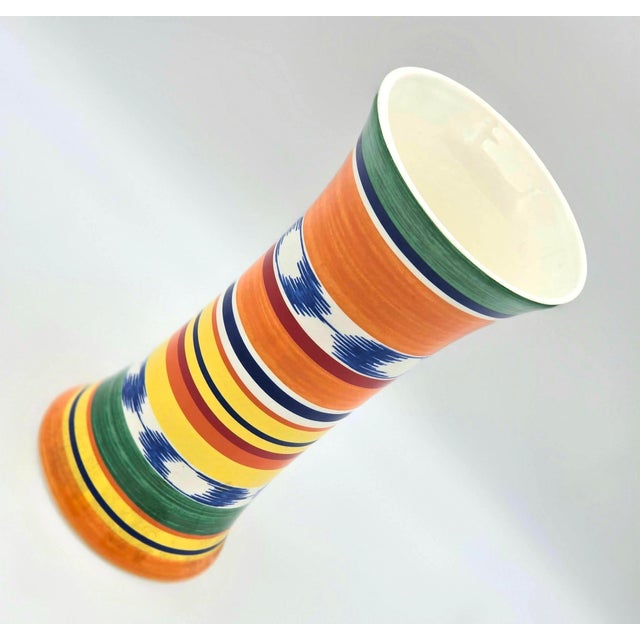 Vintage Faiencerie De Gien "Que Viva Escada" Ceramic Vase Designed by Margaretha Ley For Sale In Miami - Image 6 of 11