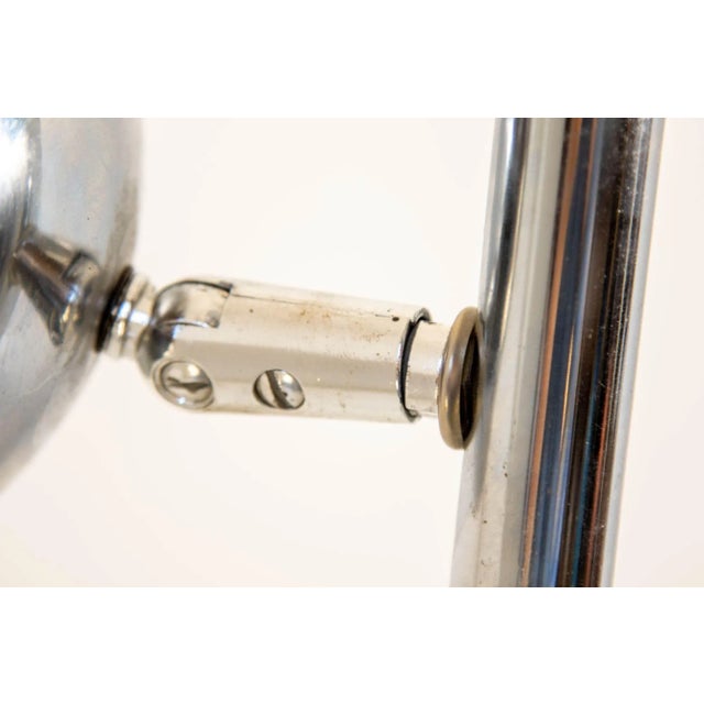 1970s Vintage Chrome "Eyeball" Shade Floor Lamp With 3 Shades For Sale - Image 9 of 13