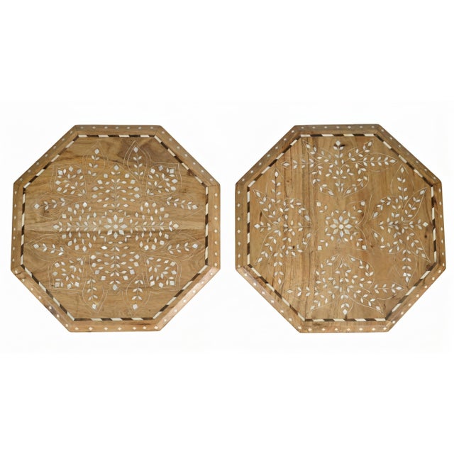 Bring refined craftsmanship and global-inspired charm into your space with this beautifully detailed octagonal inlay...
