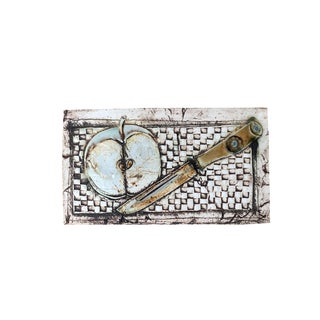 Vintage Studio Pottery Wall Plate, 1970s For Sale