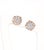0.57 Carat Round Invisible 14 Karat Rose Gold Stud Earrings, A Pair For Sale - Image 4 of 5