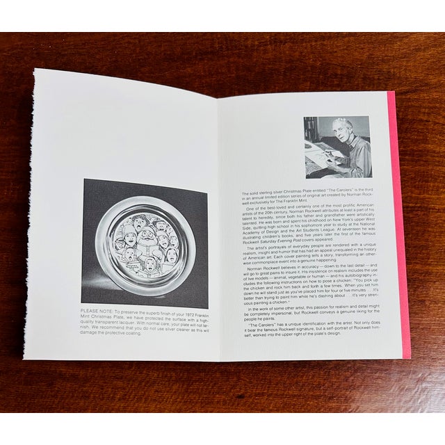 1972 "The Carolers" Plate by Norman Rockwell "Sterling Silver" Franklin Mint For Sale In Boston - Image 6 of 11