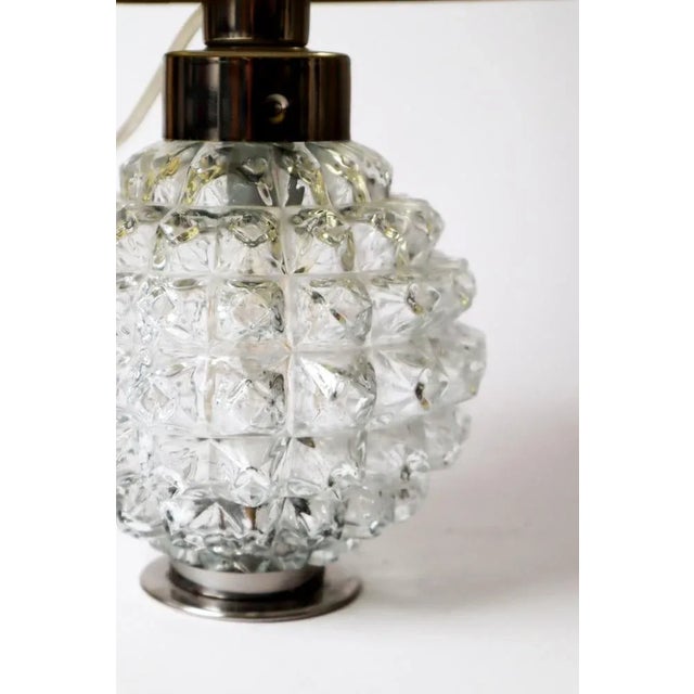 Mid-Century Modern Small Table Lamp with Illuminated Lamp Foot, 1960s For Sale - Image 3 of 7
