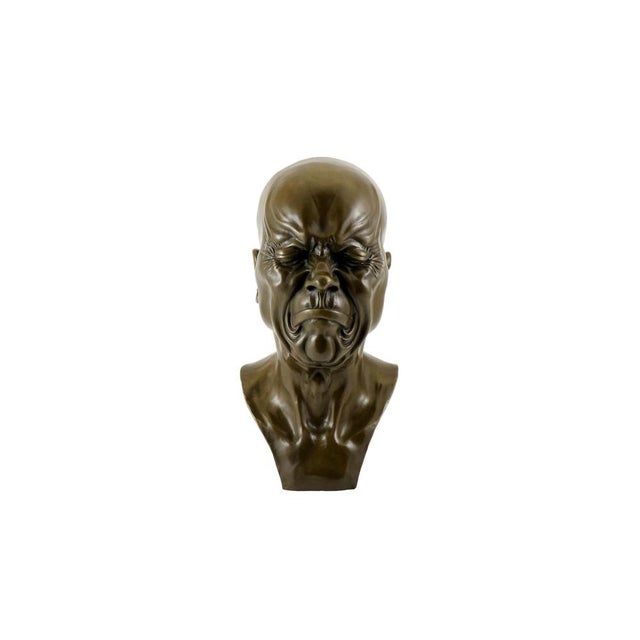 After Franz Xaver Messerschmidt, Bust, Bronze For Sale - Image 3 of 9