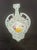 Japanese Moriage Double Handle Bottle Vase Hand Painted Floral Porcelain 10” For Sale - Image 10 of 11
