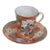 Tame and Nakamura Japan 2pc Set Chocolate Cup and Saucer Pair Hand Painted For Sale